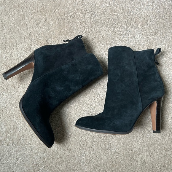 Coach Black Leather Suede Booties - Picture 4 of 5